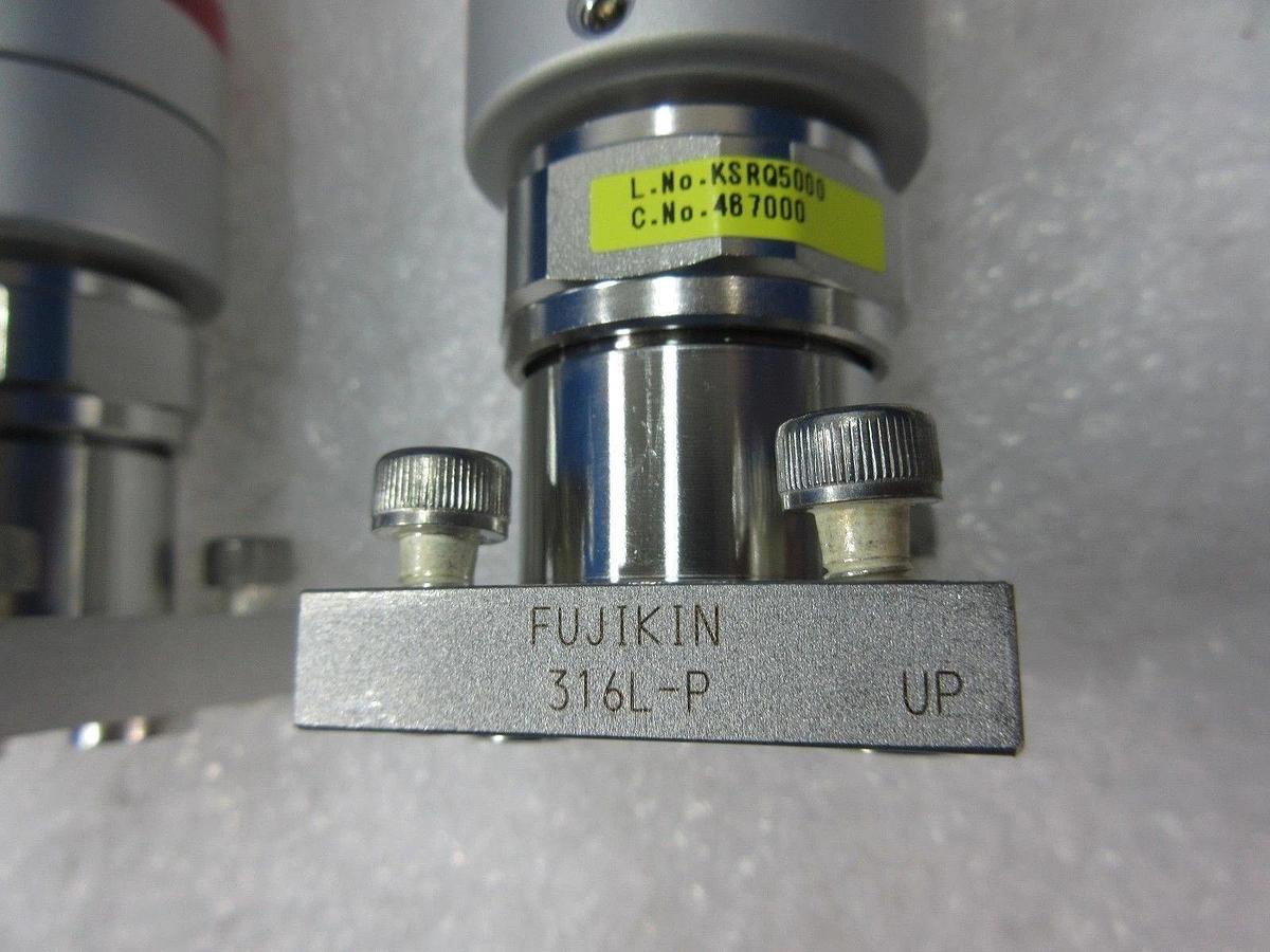 Used Fujikin 467000 Type NC Diaphragm Valve 0.39~0.59MPa 2 Port C-Seal Lot of 15 Used