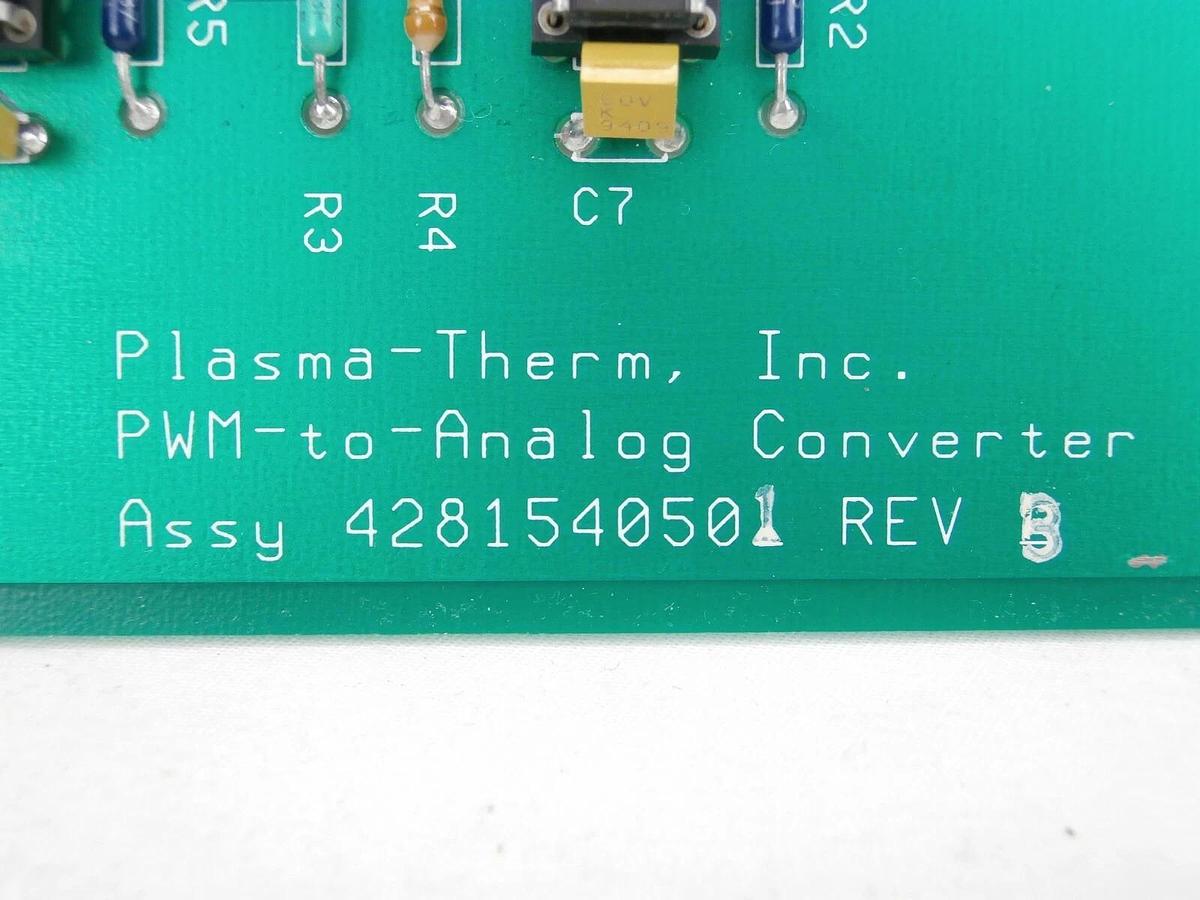 Used Plasma-Therm 4281540501 PWN-to-Analog Converter Board PCB Clusterlock 7000 Spare