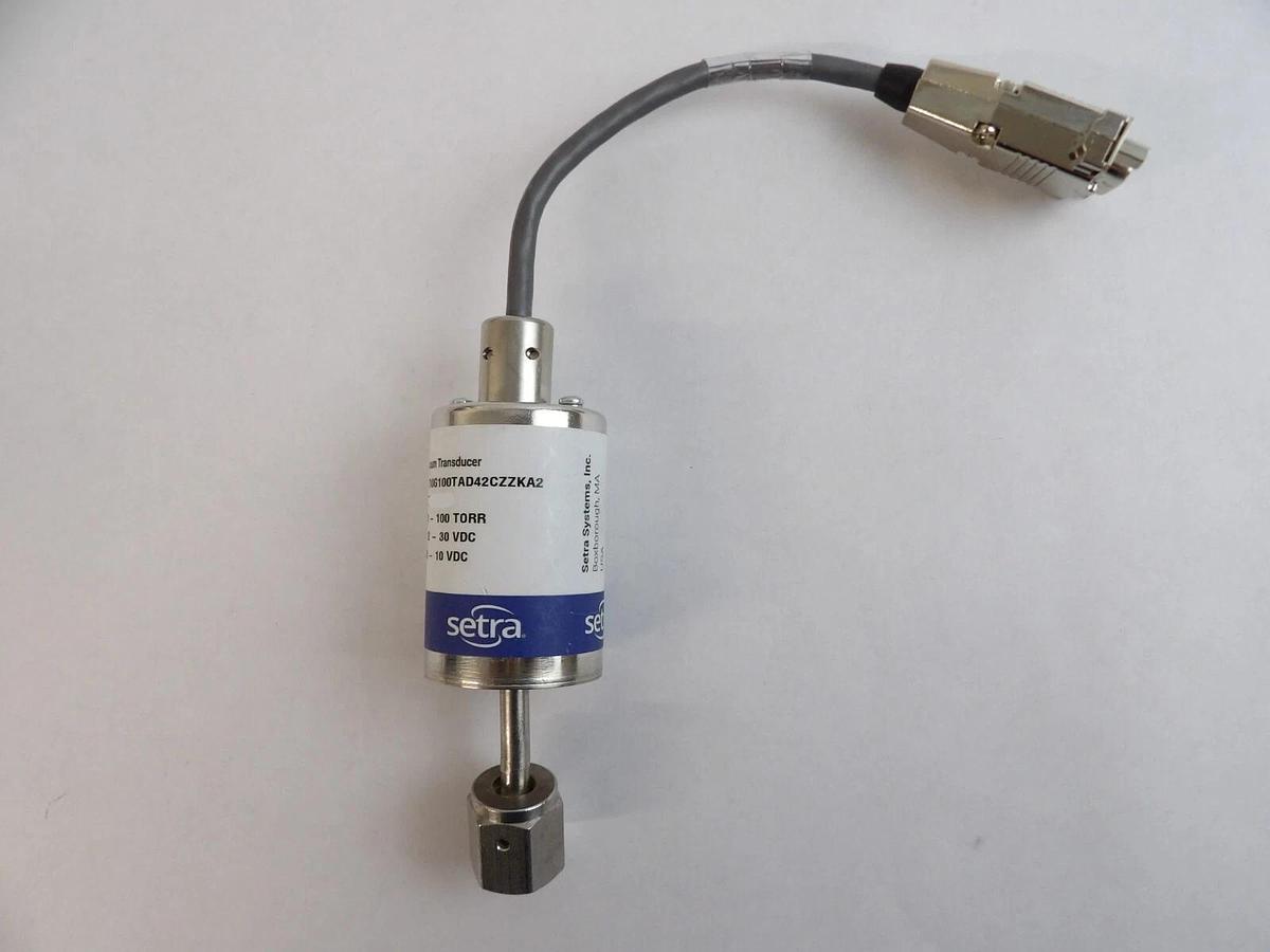 Used Setra Systems 730G100TAD42CZZKA2 Vacuum Transducer Model 730 Working