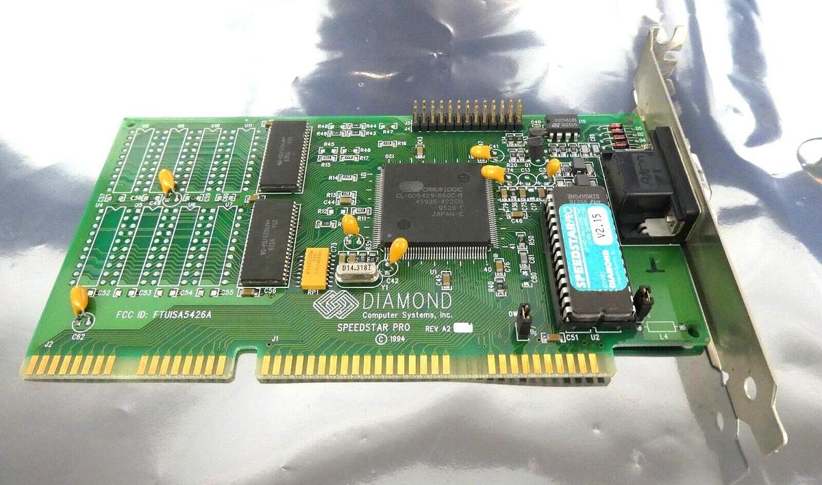 Used Diamond Computer Systems FTUISA5426A Graphics Card AMAT 0660-01707 PCB Working