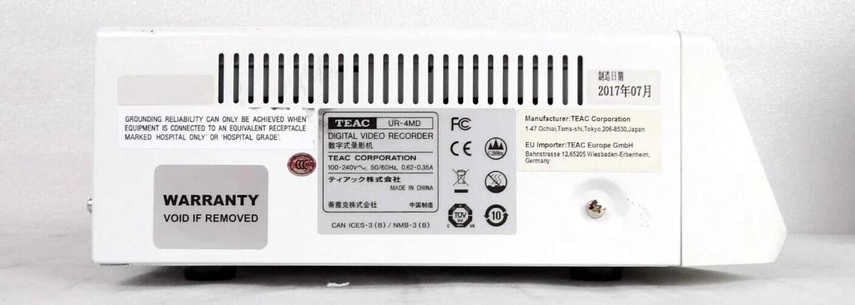 Used TEAC 04907034602001 High-Definition Digital Video Recorder UR-4MD Working Spare