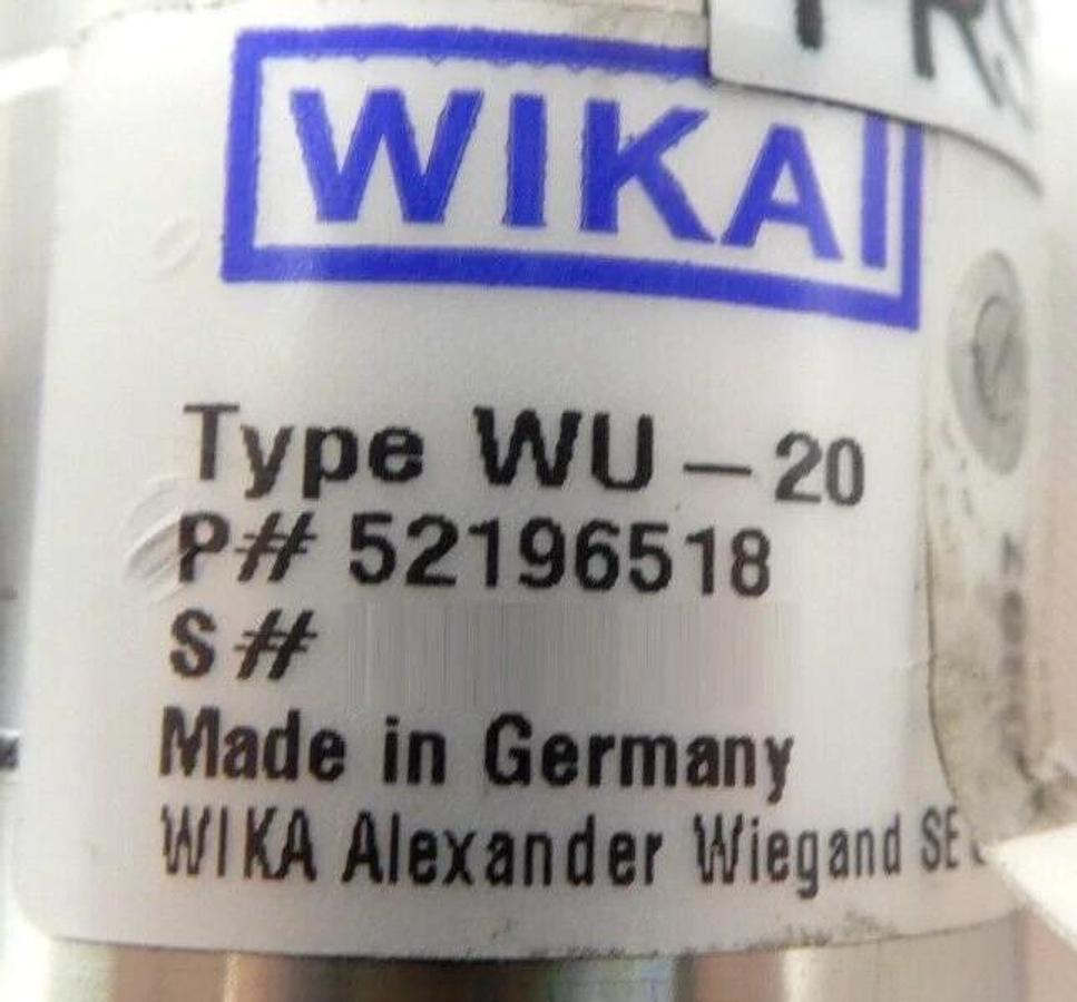 Used WIKA 52196518 Transducer WU-20 Reseller Lot of 29 Working Surplus