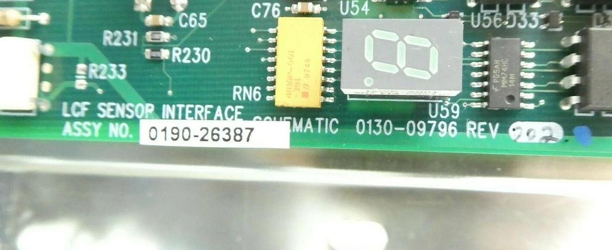 Used AMAT Applied Materials 0190-26387 LCF Sensor Interface PCB Panel Working Surplus