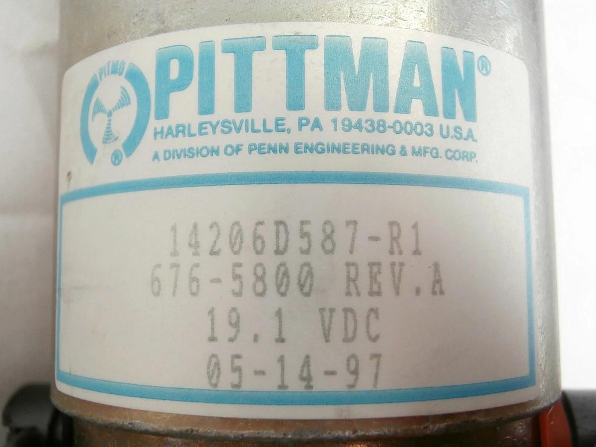 Used Pittman 676-5800 Servo Motor Sterling S9123A-PG022 Hine 1704-2311 Lam Continuum