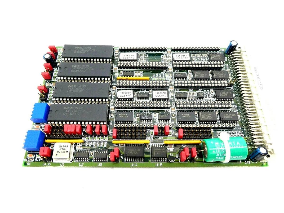 Used Gespac GESMEM-12D 9602 PCB Card GESMEM-12D ASM 03-325996A01 Untested As-Is