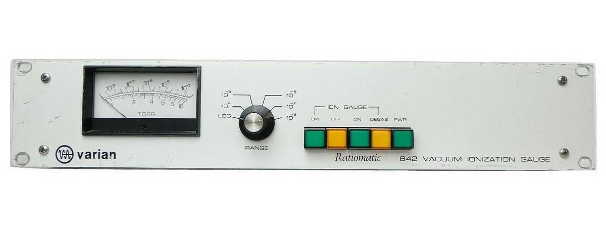 Used Varian Semiconductor VSEA 842-302 842 Vacuum Ionization Gauge Controller Working