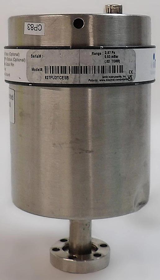 Used MKS Instruments 627FU2TCE5B Baratron Pressure Transducer Dented Spare