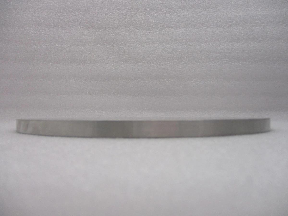 Used TEL Tokyo Electron Bell Jar Blank Off Plate 11.94" MRC Stainless Steel Working