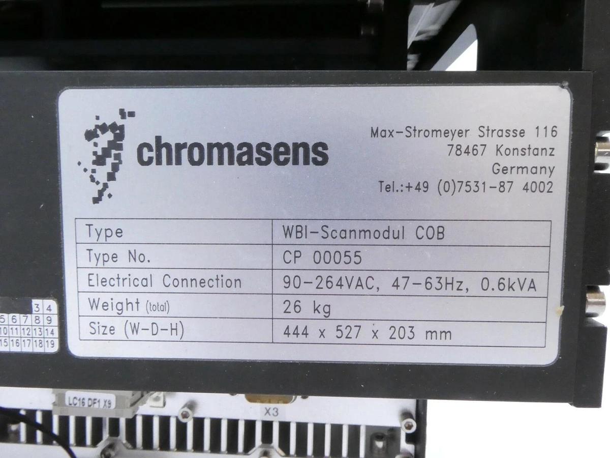 Used Chromasens WBI_Scanmodul COB Wafer Stage CP 0005 KPA-Tencor 0319954-000 Cu Spare