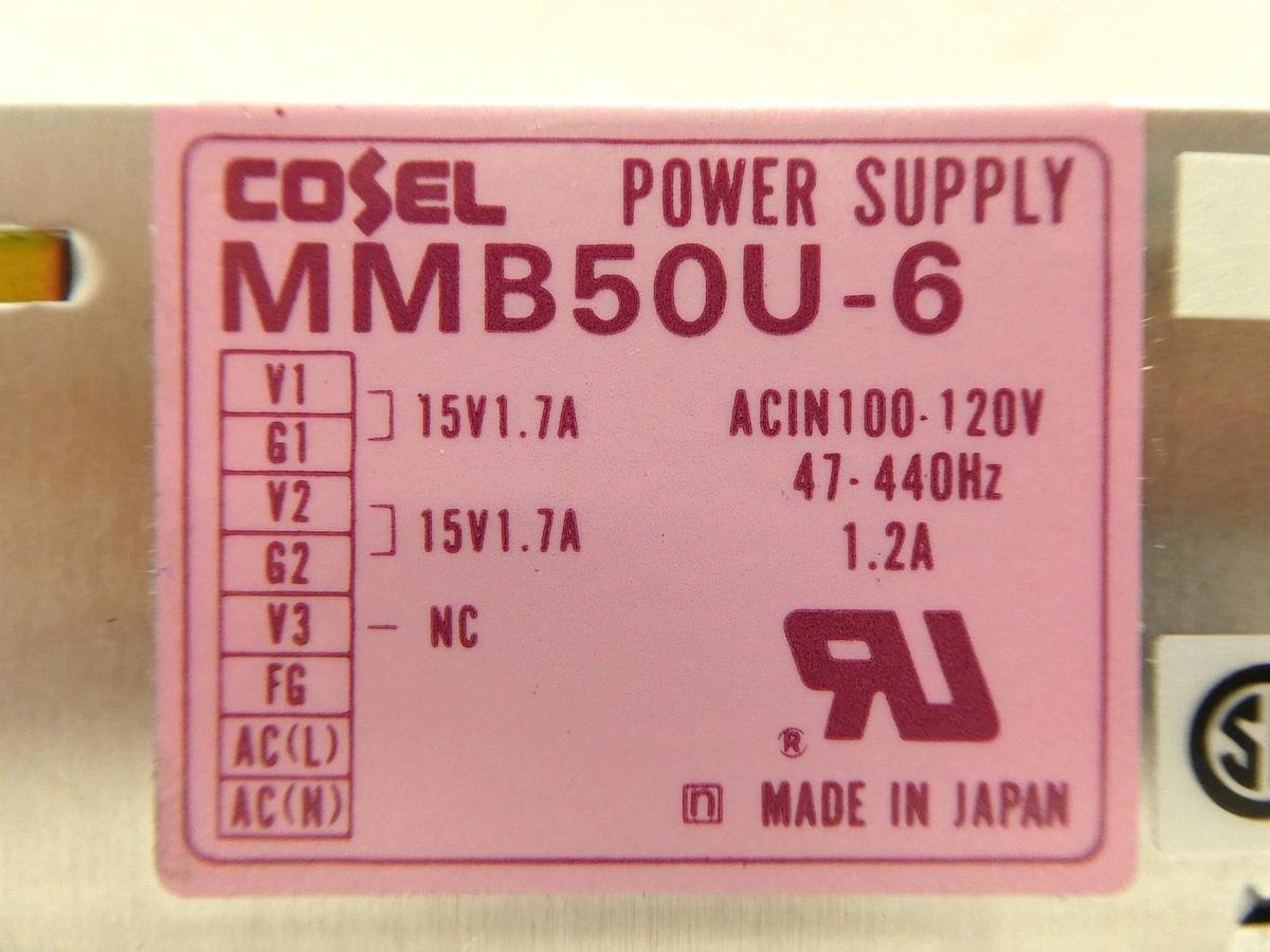 Used Cosel MMB50U-6 Power Supply TEL Tokyo Electron U2-855DD Unity II Used Working