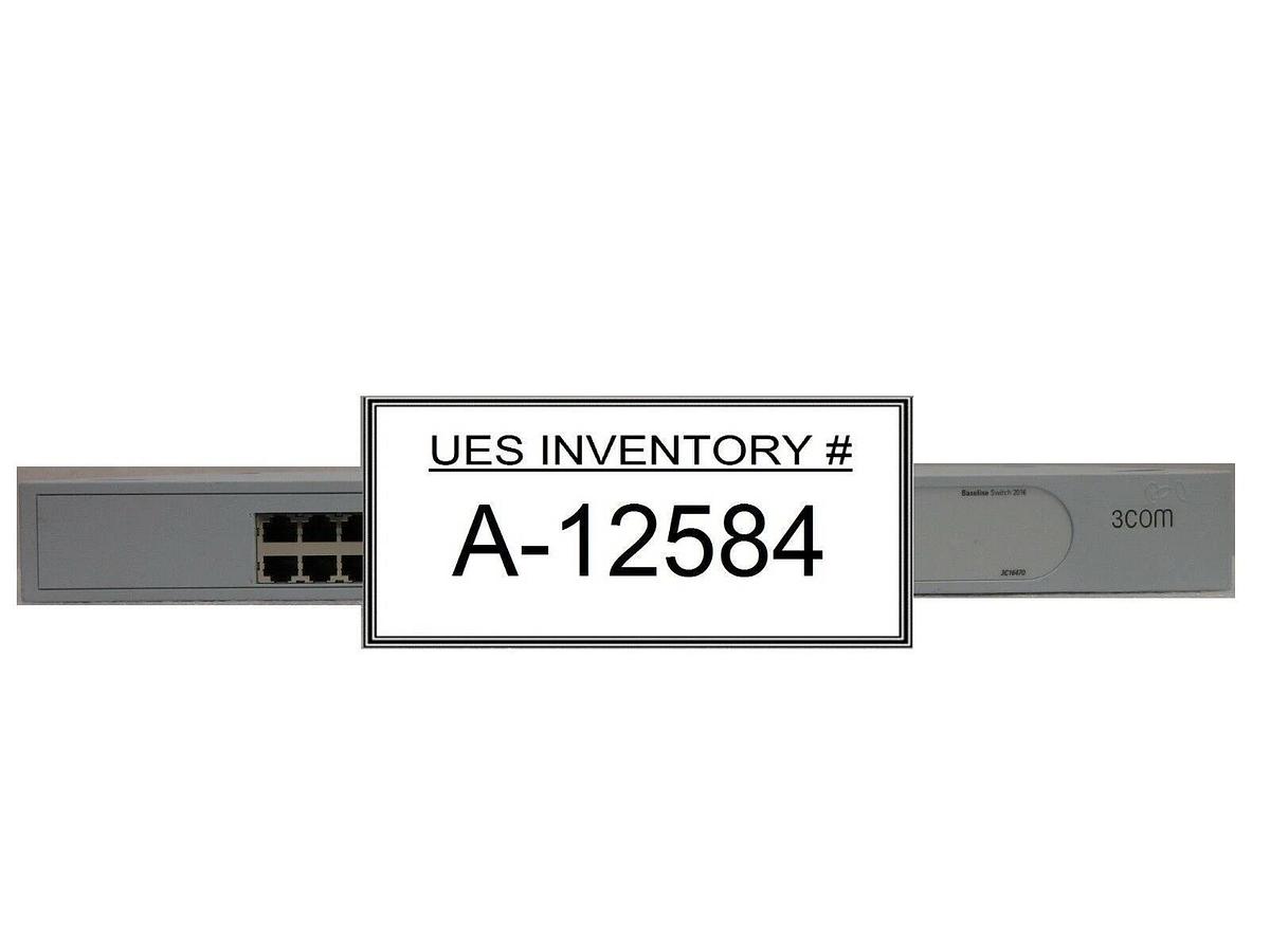 Used 3Com 1647-010-010-1.00 Baseline Switch 2016 3C16470 AMAT Quantum X Used Working