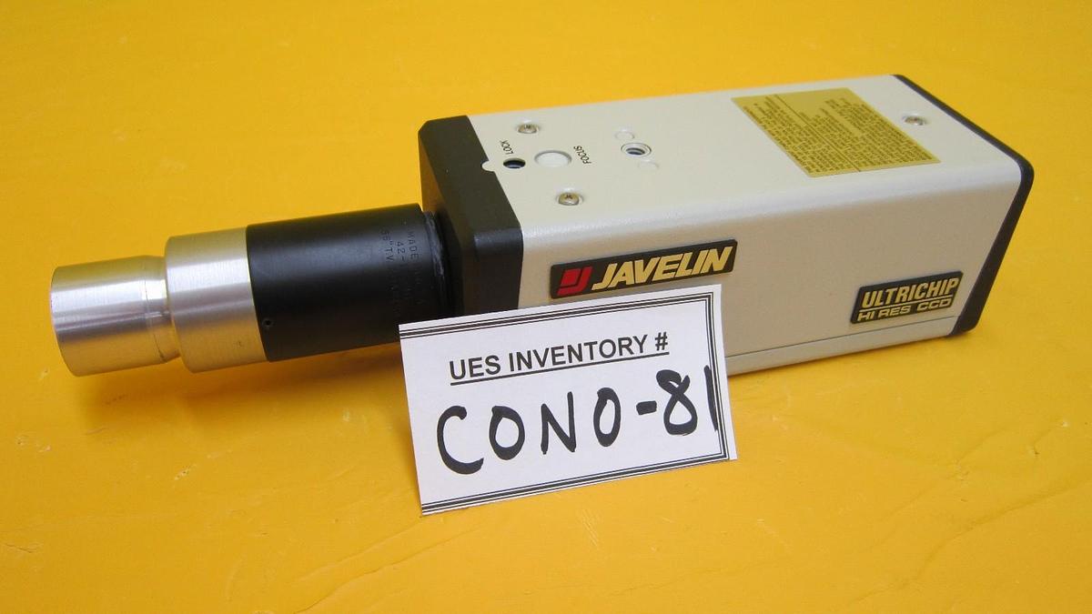 Used Javelin JE-7442 ULTRICHIP CCD Camera with Microscope Zoom Lens Working Surplus