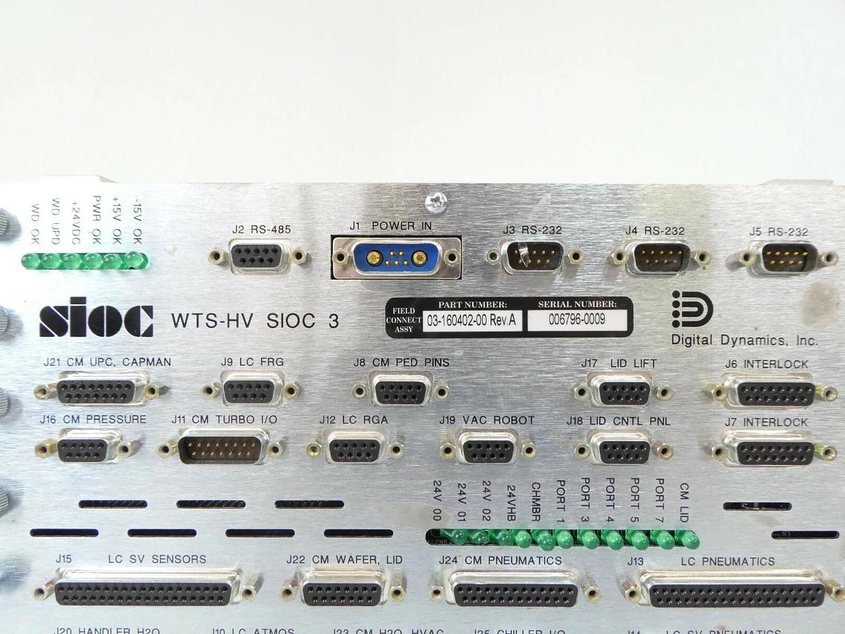 Used Digital Dynamics 03-160402-00 sioc WTS-HV SIOC 3 Novellus Damaged LED As-Is