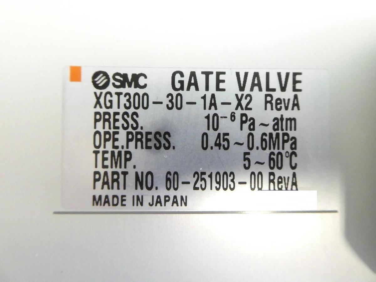 Used SMC 60-251903-00 High Vacuum Slit Valve XGT300-30-1A-X2 Working Surplus