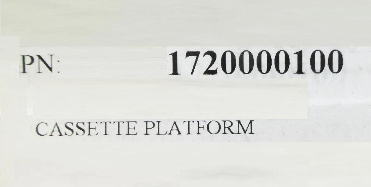Mattson Technology 172-00001-00 Wafer Cassette Platform New Surplus