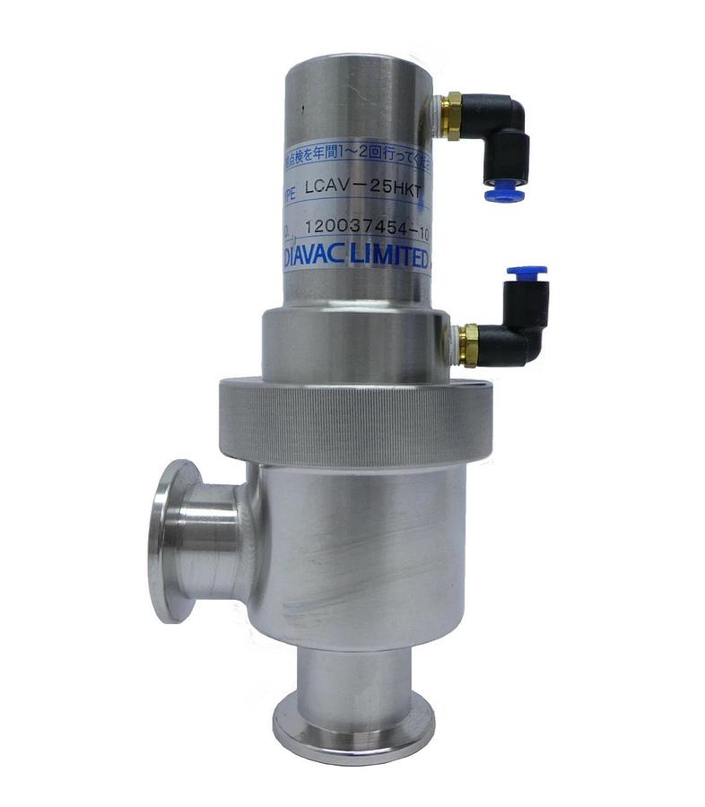 Used Diavac Limited LCAV-25HKT Pneumatic Right Angle Valve Working Surplus