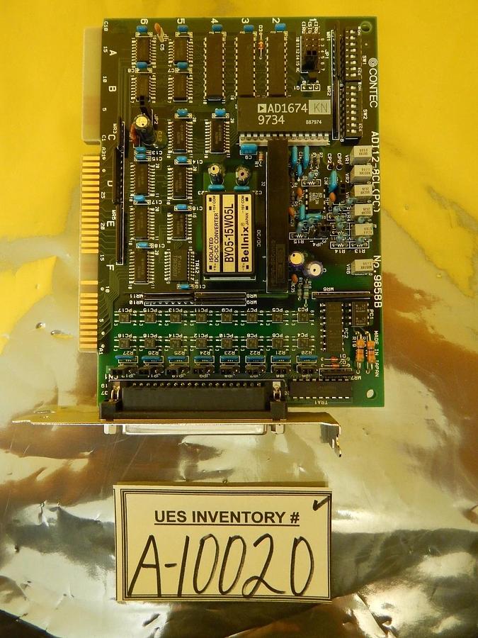 Used Contec ADI12-8CL(PC) Isolated 8 Channel Analog to Digital PCB Card 9858B Used
