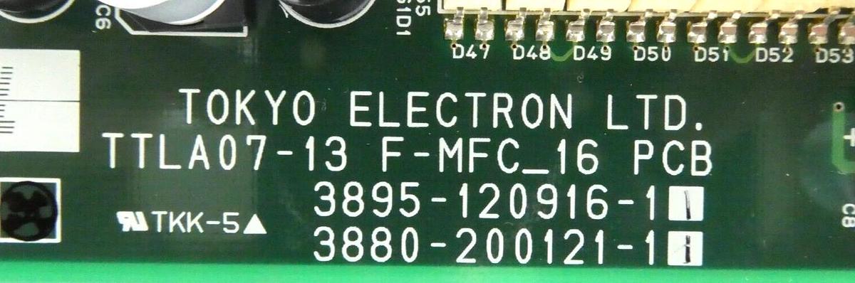 Used TEL Tokyo Electron TTLA07-13 F-MFC_16 PCB Board 3895-120916-11 Working Surplus