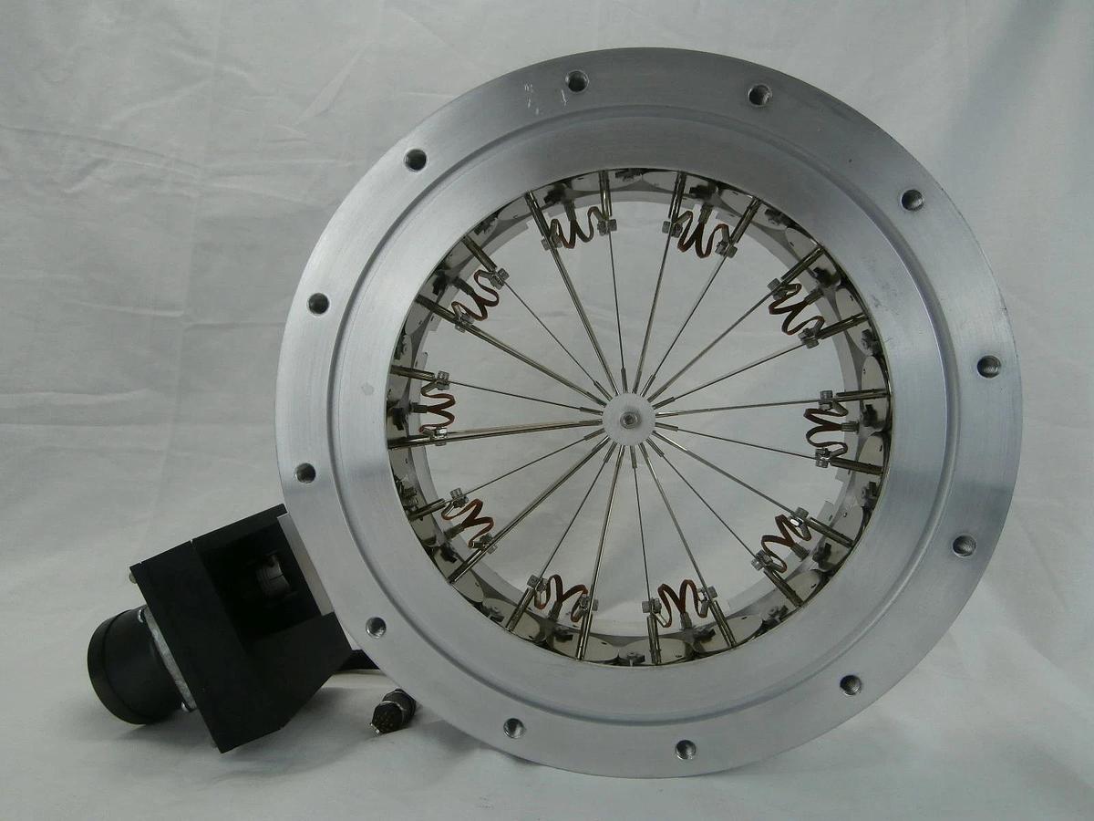 Used MeiVac CVQ-250-ISO-U-SM Aluminium Radial Vane VARI-Q Throttle Valve Used Working