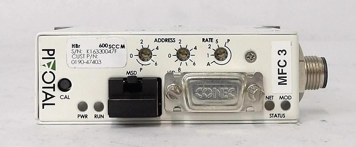 Used Pivotal Systems 32-02410 Mass Flow Controller MFC 600 SCCM HBr New Surplus