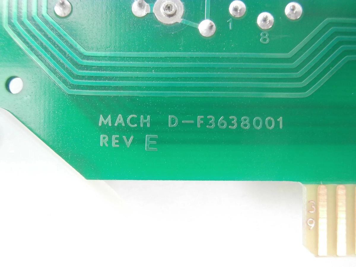 Used Varian Semiconductor VSEA D-F3637001 Analog Interface PCB Card Rev. K Working