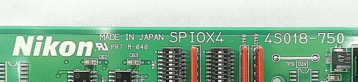 Used Nikon 4S018-750 I/O PCB Card SPIOX4 4S700-994 4S700-995 NSR Series Working Spare
