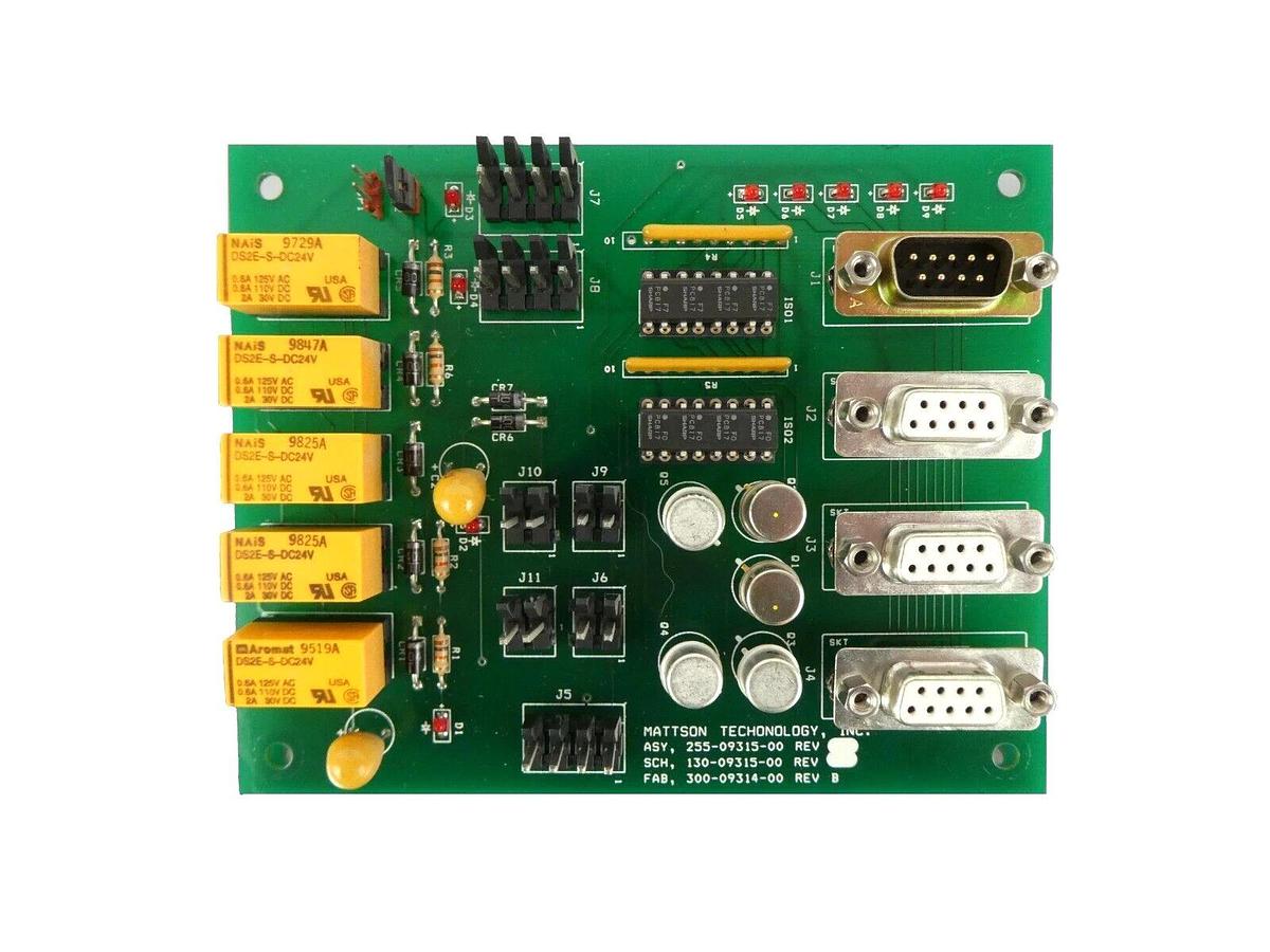 Used Mattson Techonology 255-09315-00 PCB Board Assembly 300-09314-00 Working Surplus