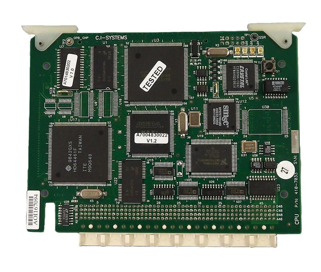 Used CI Systems 410-7033 CPU PCB Card A700-441-0033 SR-800R Black Body Working
