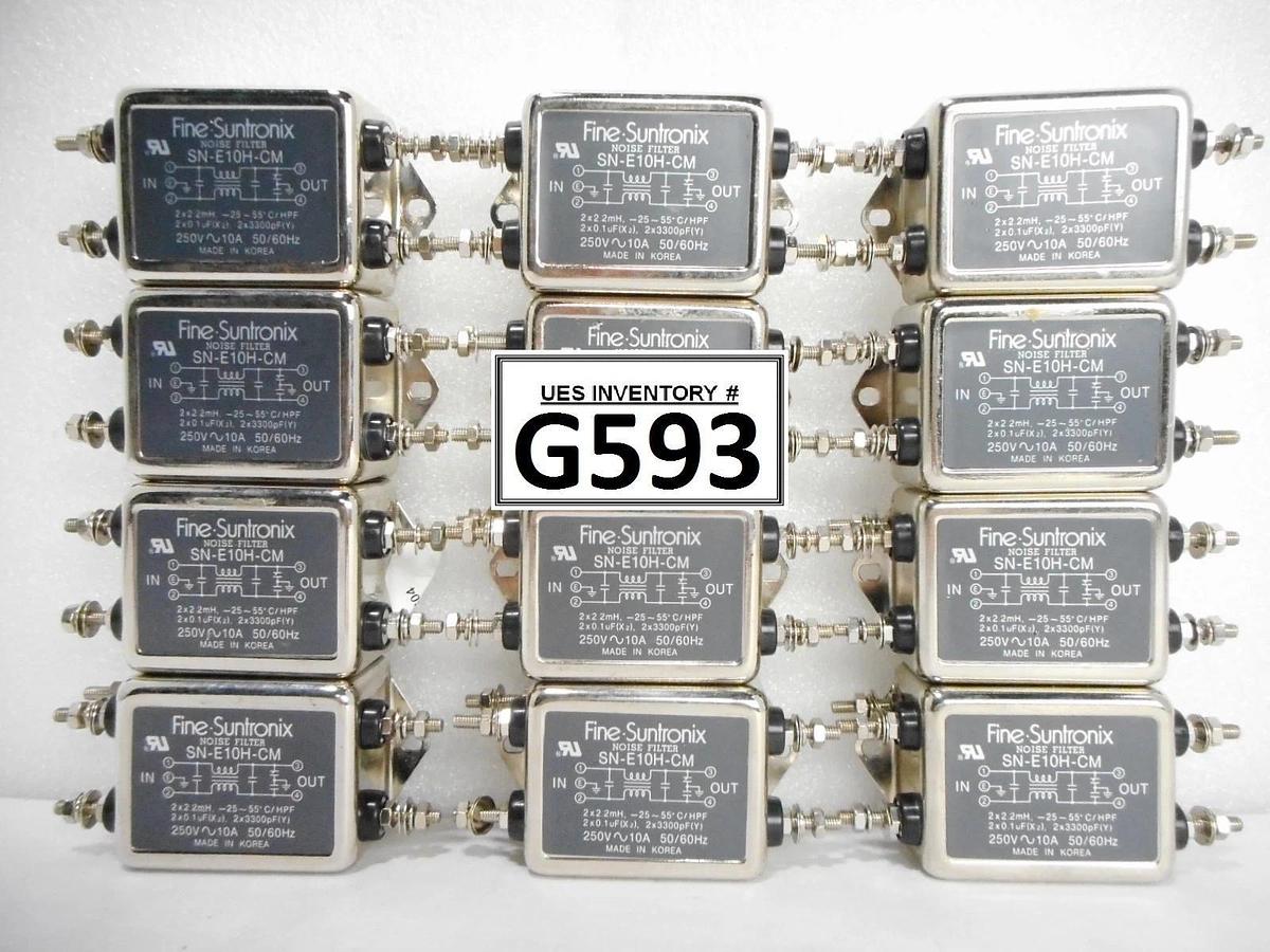 Used Fine Suntronix SN-E10H-CM Noise Filter Reseller Lot of 12 Used Working