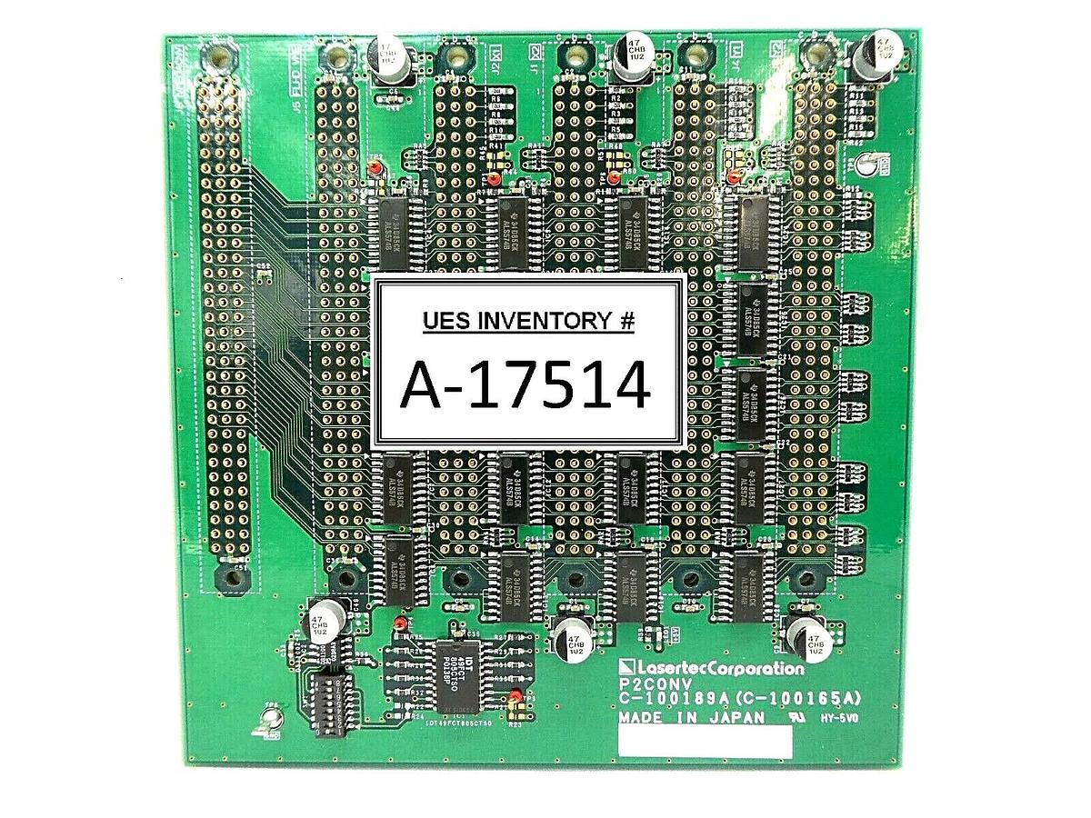 Used Lasertec C-100189A Backplane Board PCB P2CONV C-100165A Working Surplus