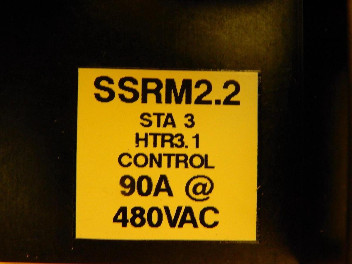 Used Carlo Gavazzi SSRM2.2 Relay Assembly RA4890-D12 90A @ 480VAC Used Working