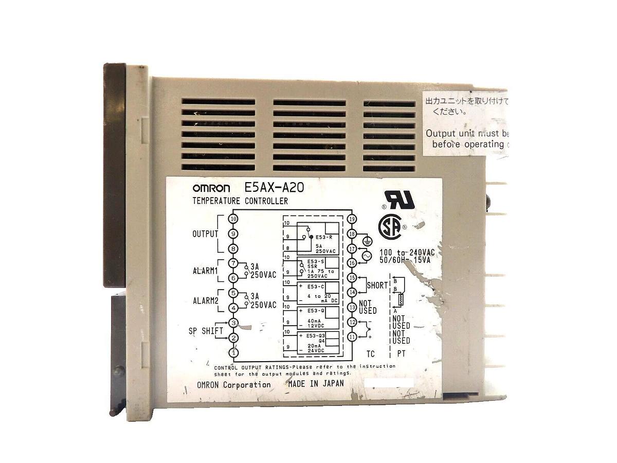 Used Omron E5AX-A20 Temperature Controller E5AX Reseller Lot of 5 Working Surplus