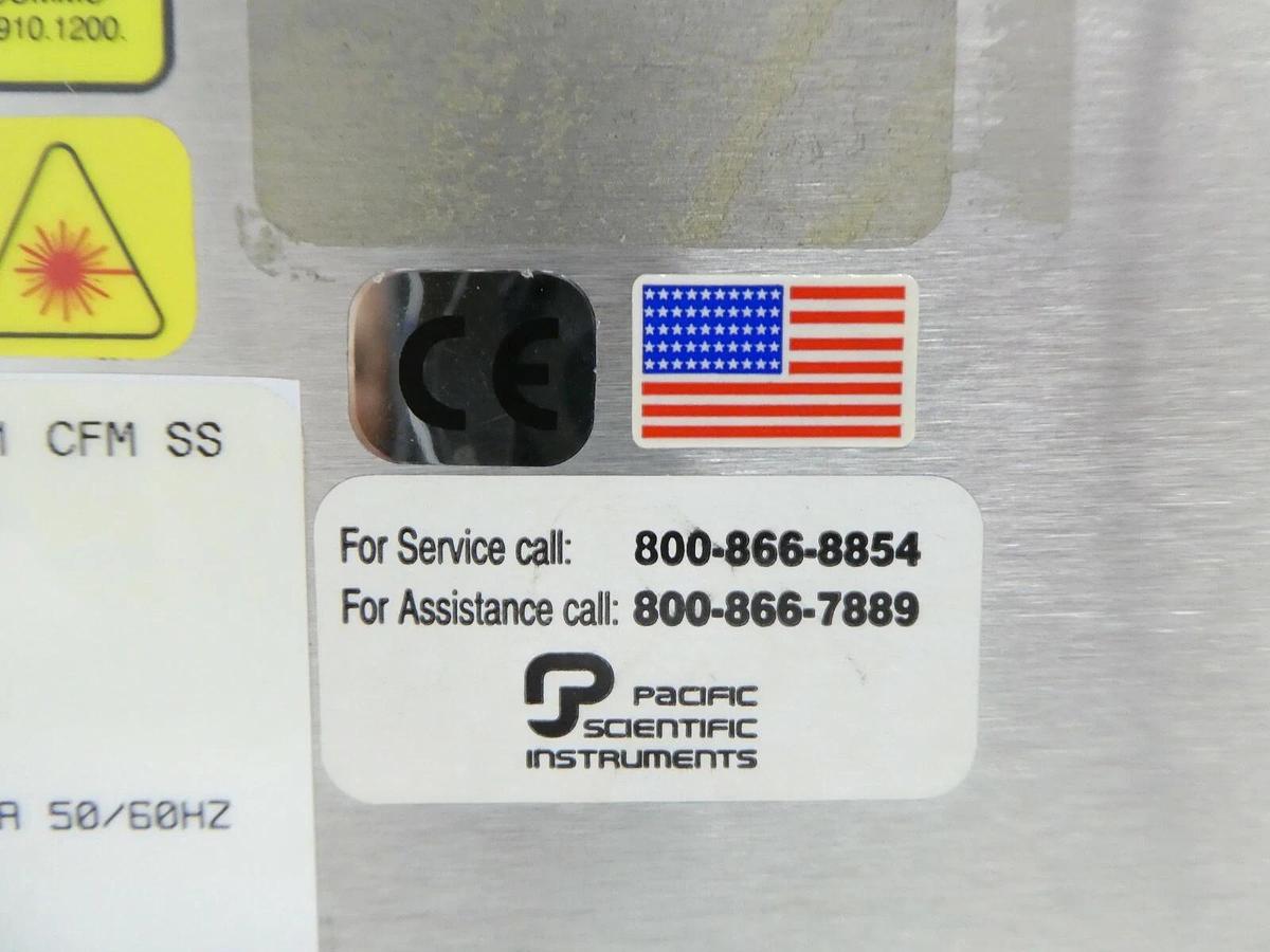Used Met One 2087142-03 Particle Counter 3313LL .3 1 CFM SS Pacific Scientific Spare