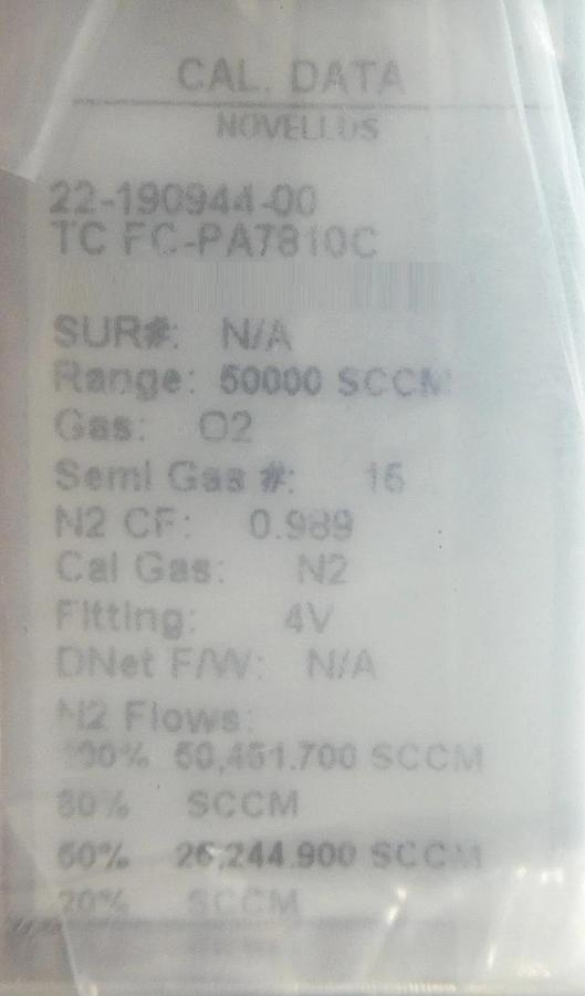 Aera TC FC-PA7810C Mass Flow Controller MFC Lot of 4 New