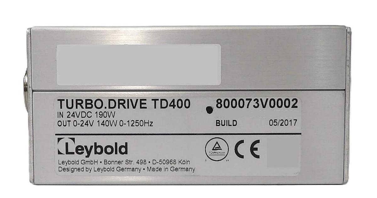 Used TD400 Leybold 800073V0002 Turbomolecular Pump Controller Lot of 3 Working