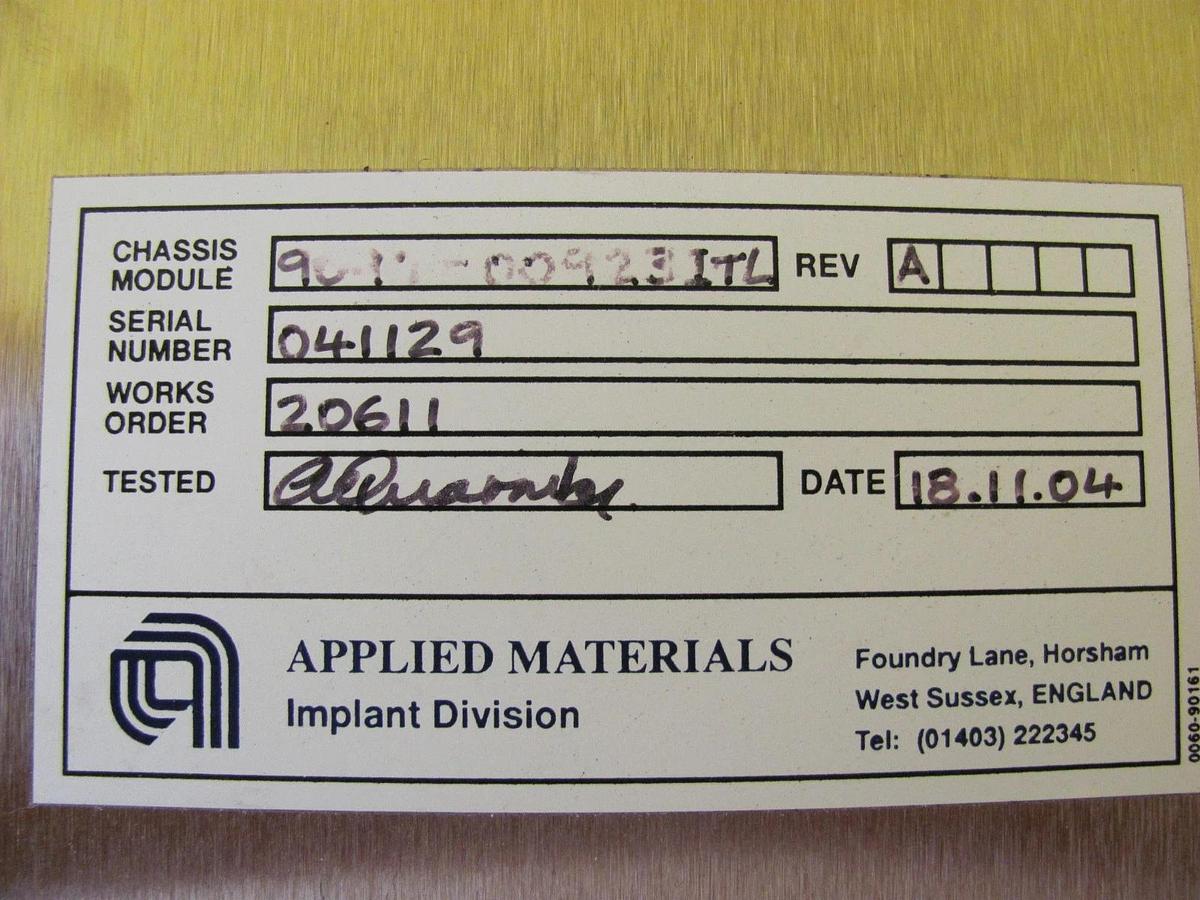 Used AMAT Applied Materials 9094-00923 Processor Vacuum Control Chassis PX41G Working