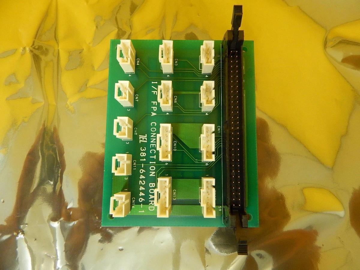 Used TEL Tokyo Electron 381-642446-1 I/F FPA Connection Board PCB MARK 8 Used