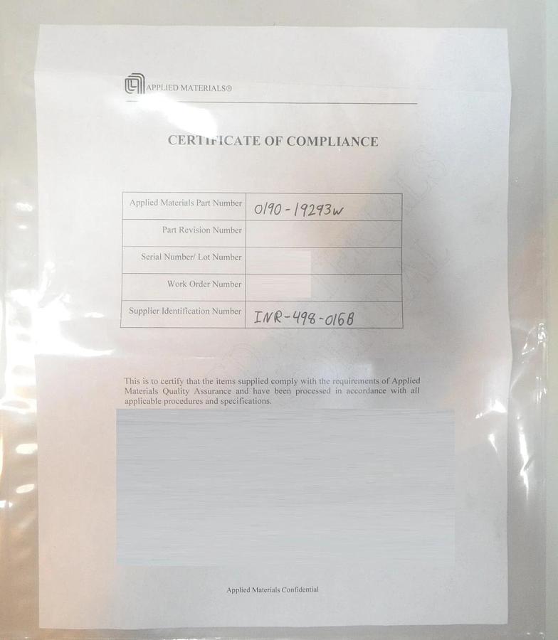 Refurbished H-2010 SMC INR-498-016B Recirculating Chiller HX AMAT 0190-19293 OEM Refurbished