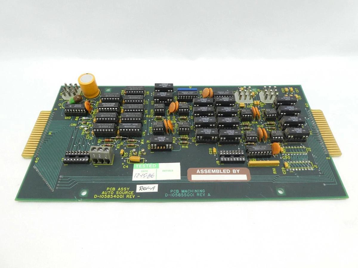 Used Varian Semiconductor VSEA D-105854001 Auto Source PCB Rev. A Working Surplus