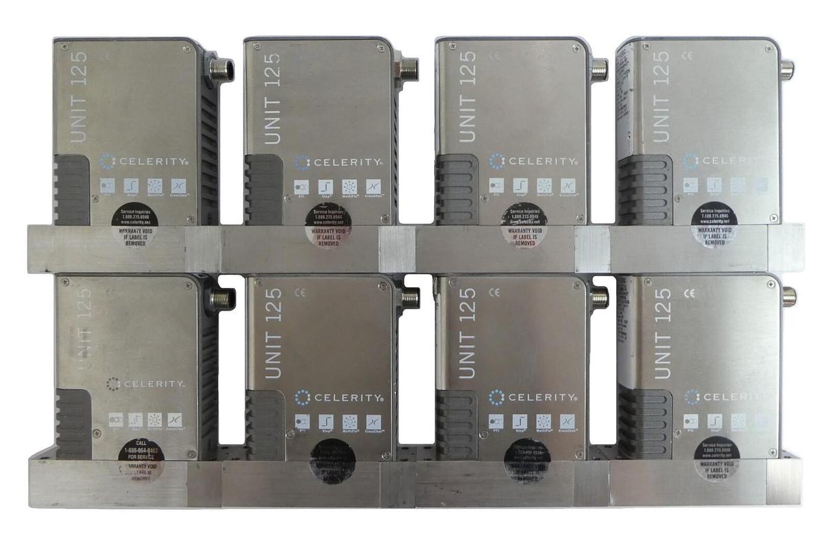Used Celerity IFC-125C Mass Flow Controller MFC UNIT 125 Lot of 8 Working Surplus