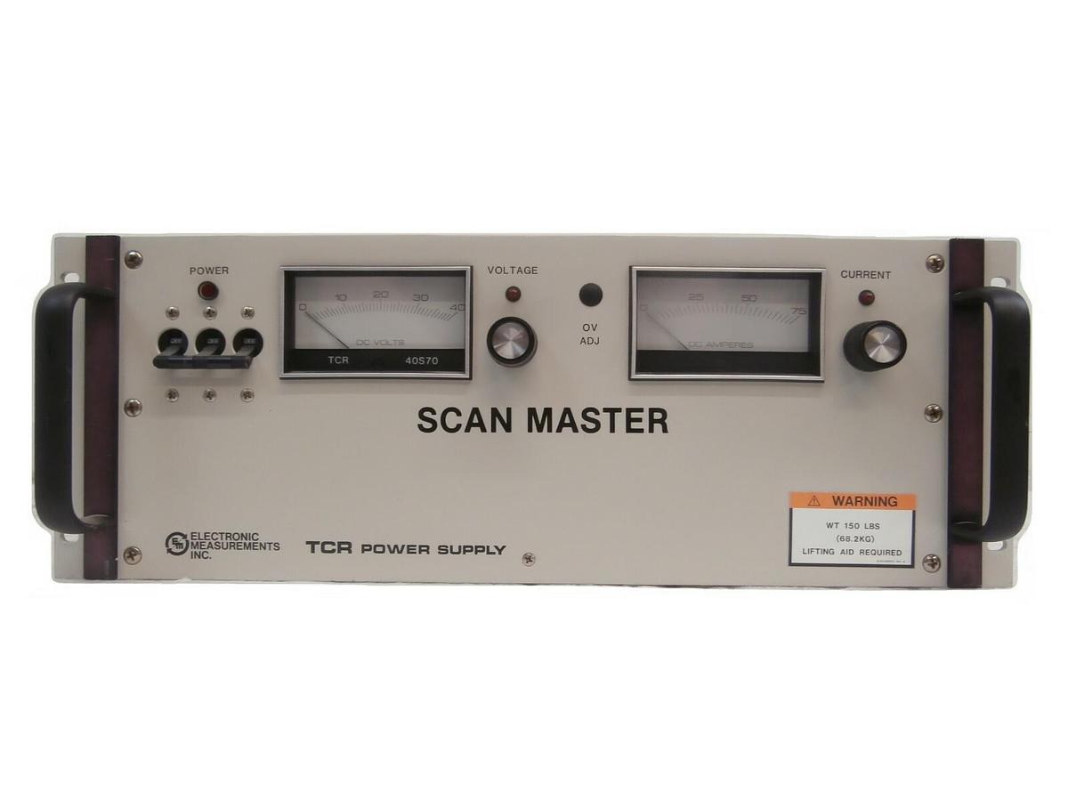 Used Electronic Measurements 40S70-2-0503 TCR Power Supply Varian H5467001 Working