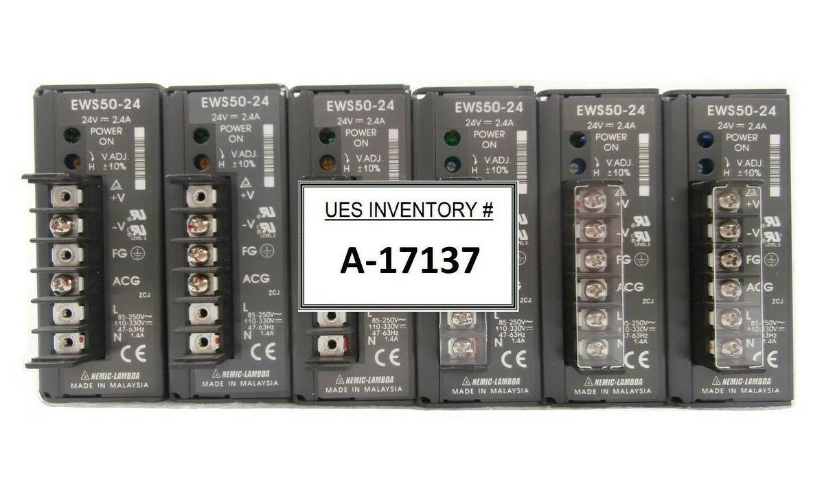 Used Nemic-Lambda EWS50-24 Power Supply EWS Series Reseller Lot of 6 Working