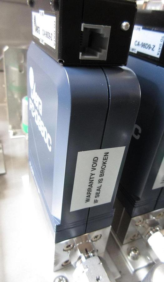 Used Aera TC FC-D980C Mass Flow Controller HBR 27.485 SCCM w/ CA-98D9-Z Adapter Used