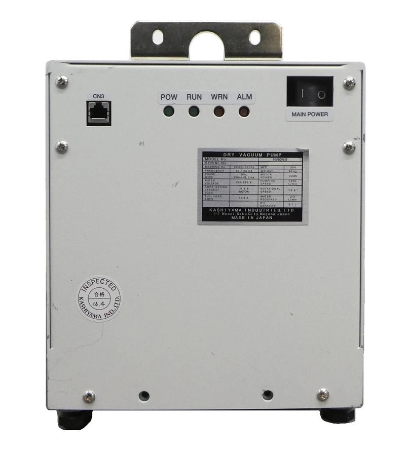 Used Kashiyama NV60N-5 Dry Vacuum Pump Module NV60 Cu Copper Exposed Working As-Is