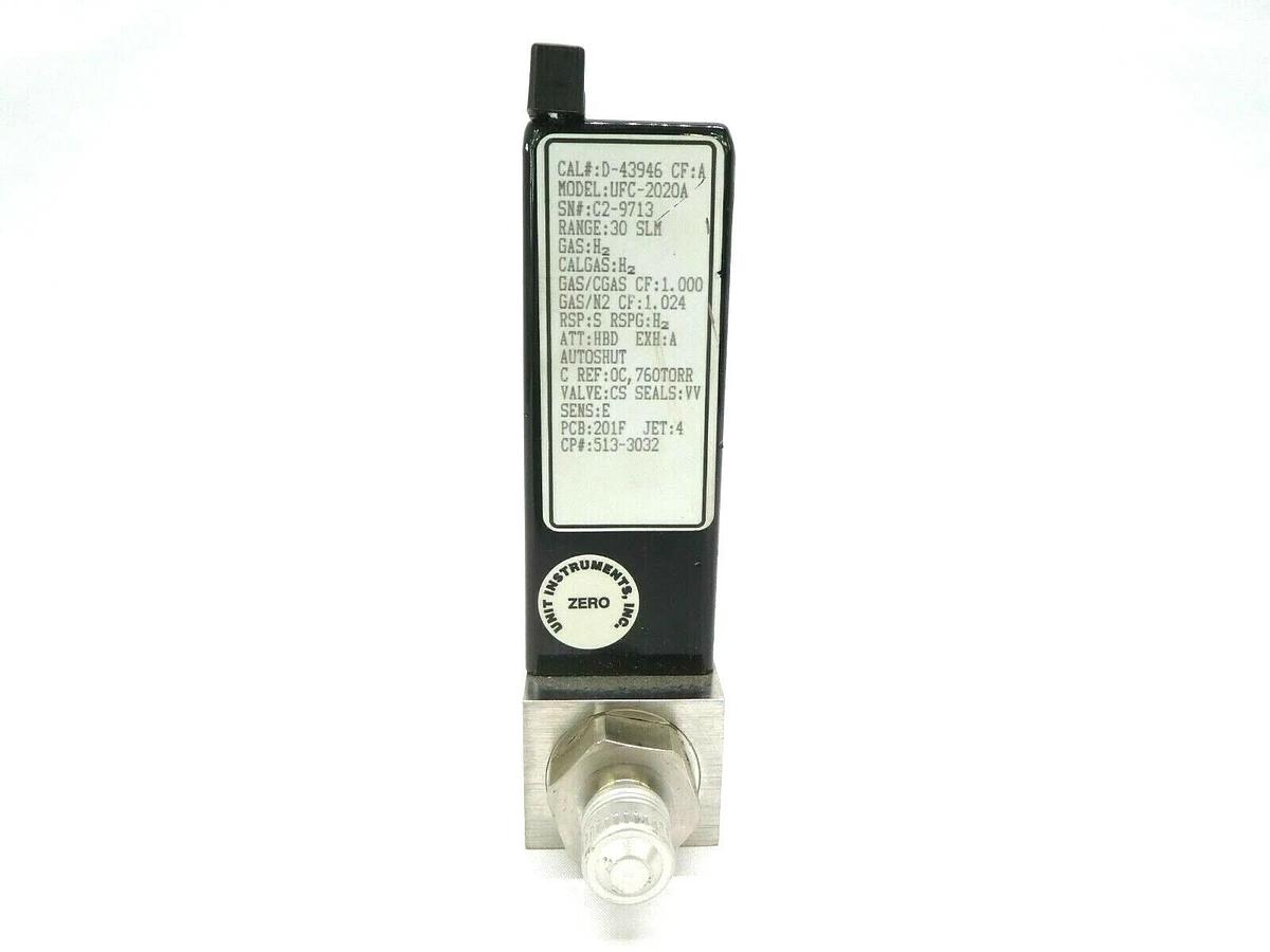 Used UNIT Instruments UFC-2020A Mass Flow Controller MFC 30 SLM H2 Working Surplus