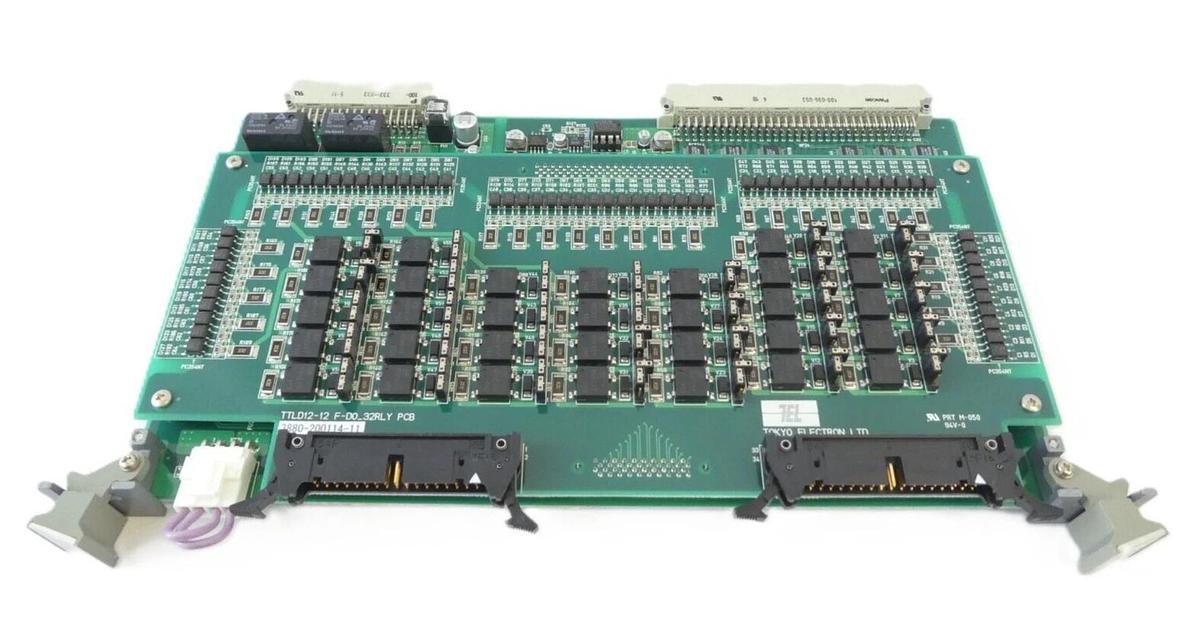 Used TEL Tokyo Electron 3880-200114-11 TTLD12-12 F-DO_32RLY PCB Card 3895-120809-11