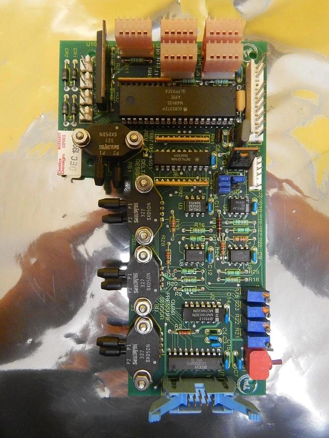 Used Delta Design 1667195-501 Quad Pressure Sensor Board PCB 1667195-501 Used Working