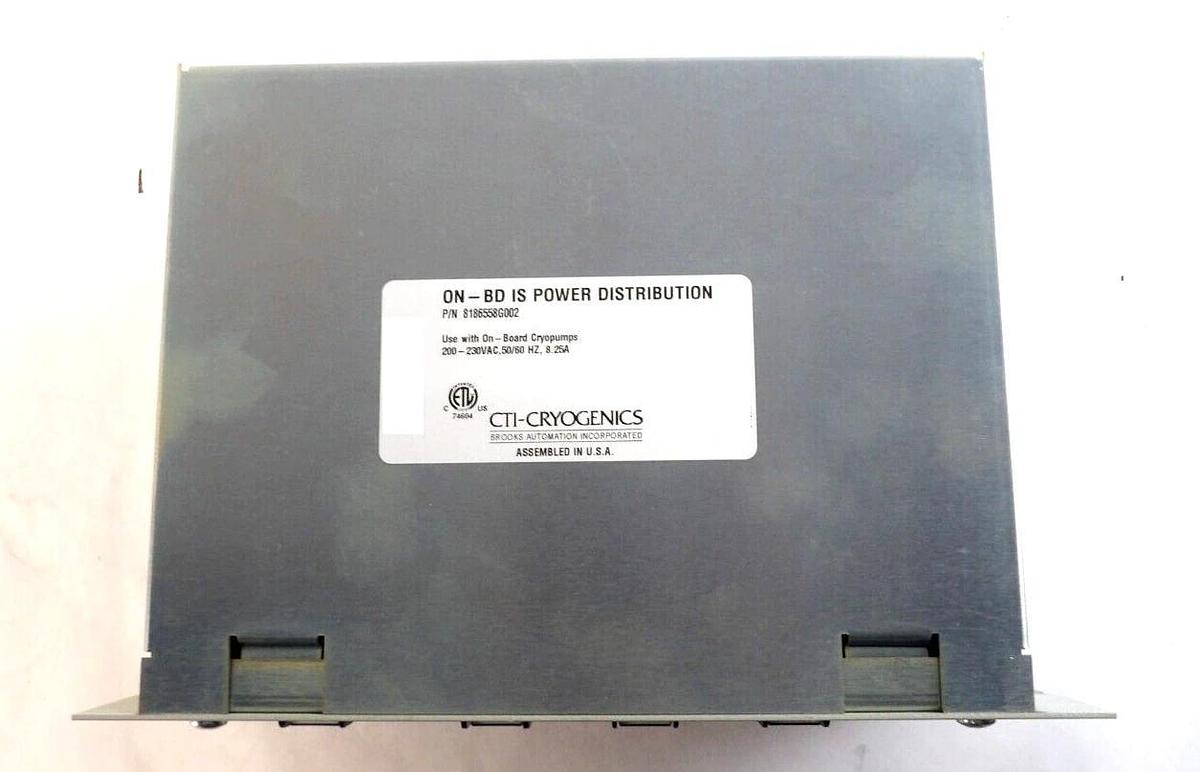 Used CTI-Cryogenics 8186558G002 On-Board IS Power Distribution Module Working Surplus