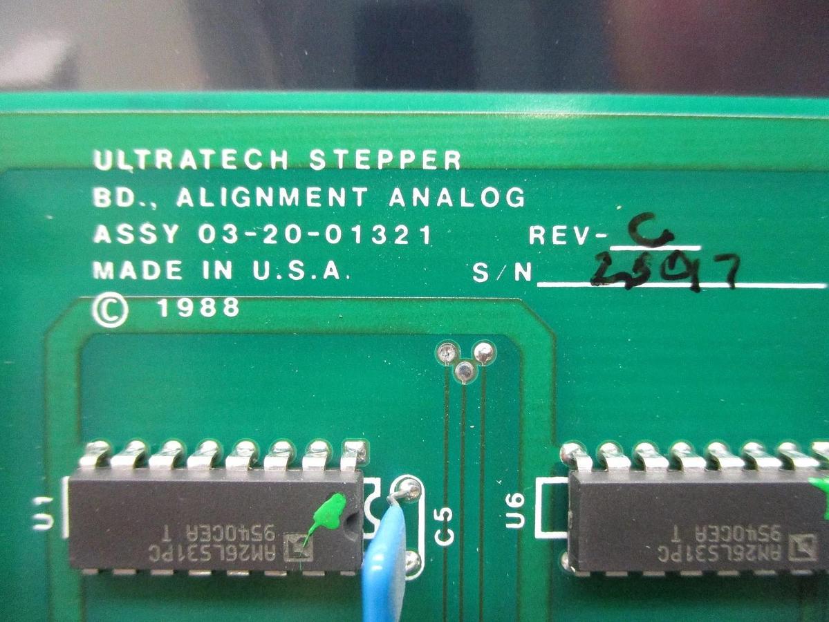 Used Ultratech Stepper 03-20-01321 Analog Alignment Board PCB Rev. C 4700 Titan Used