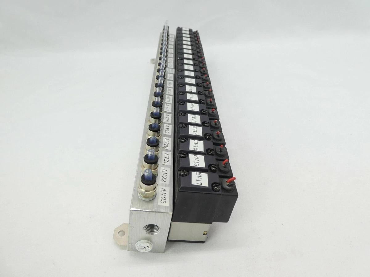 Used Koganei YM20A-21W 20-Port Pneumatic Manifold A030E1-L Working Surplus